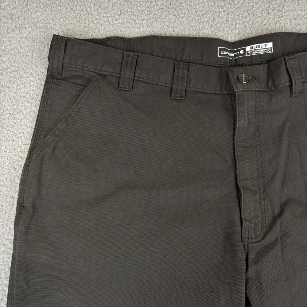 Carhartt Rugged Flex Relaxed Fit Canvas Work Pant Mens 46x30 Workwear BN2291-M - Picture 4 of 11